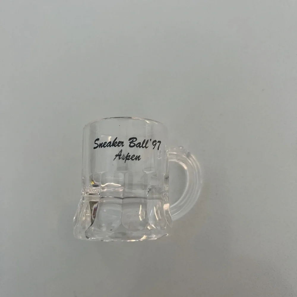 ASPEN SneakerBall ‘97 Aspen vintage beer mug style shot glass collectable skiing